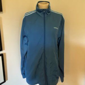 Blue Adidas Lightly Quilted Track Jacket